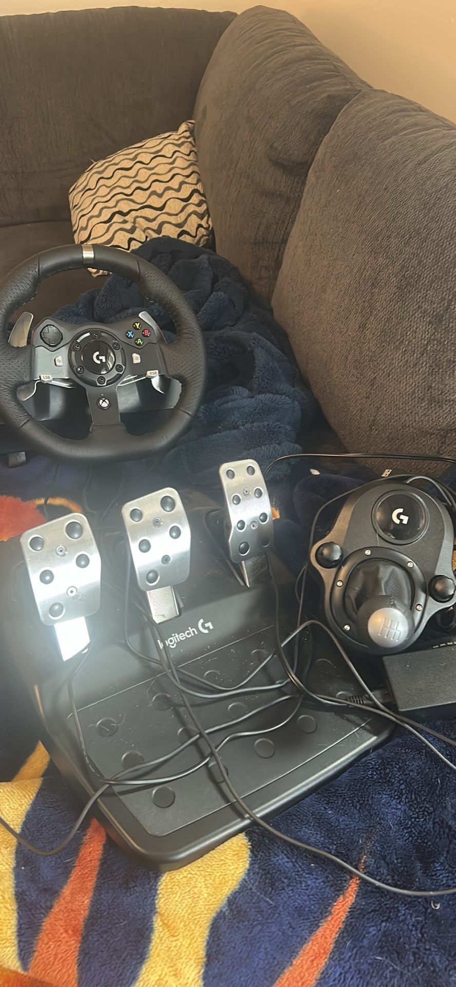 Sim Racing Logitech G920 With Pedals, Wheel And Shifter 