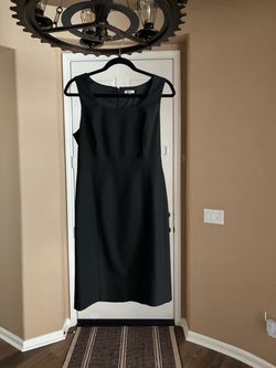 Black lined dress