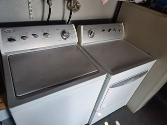 Whirlpool Washer And Dryer Electric Set Heavy Duty Super Capacity Plus Matching Set Rent