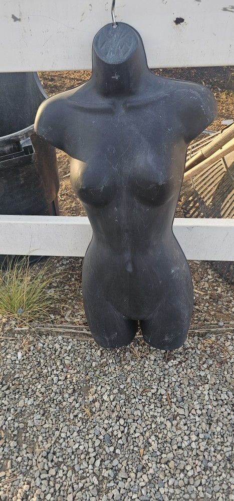 Plastic mannequin.