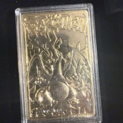 23k Gold Plated Charizard 1999