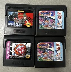 Lot Of 4 sega game gear games Not Tested As Is