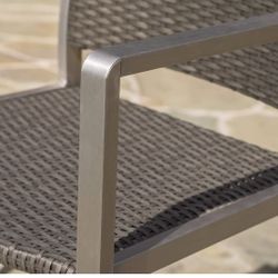 Outdoor / Indoors 30" Barstools ( Two Separate Sets In Light Gray And Dark Gray * (4 Barstools Total)Brand New Open Box  *New-Not Assembled 