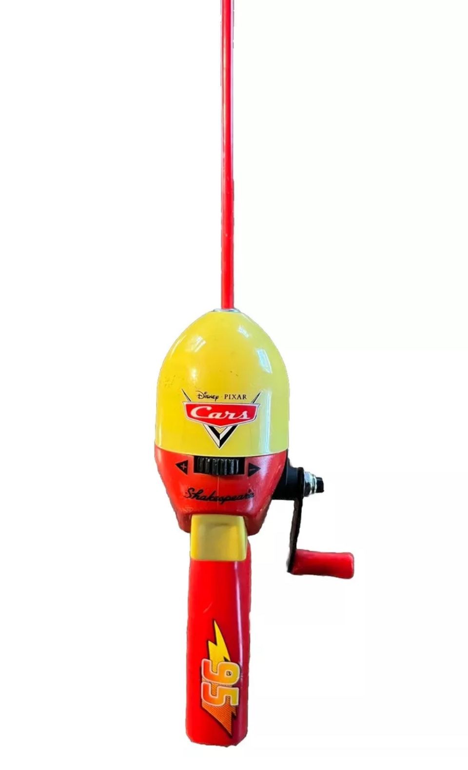 Shakespeare Disney Pixar Cars Kids Fishing Rod & Reel Combo with Hook And Bobber