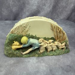 Vintage Disney Charpente Winnie the Pooh Bank Piglet Rabbits Christopher Robin READ