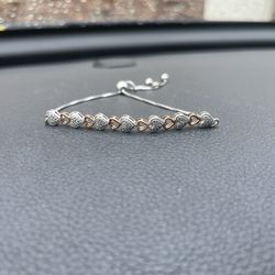 Heart Diamond Bracelet