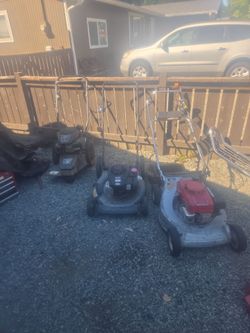 Mowers and a XL weed trimmer