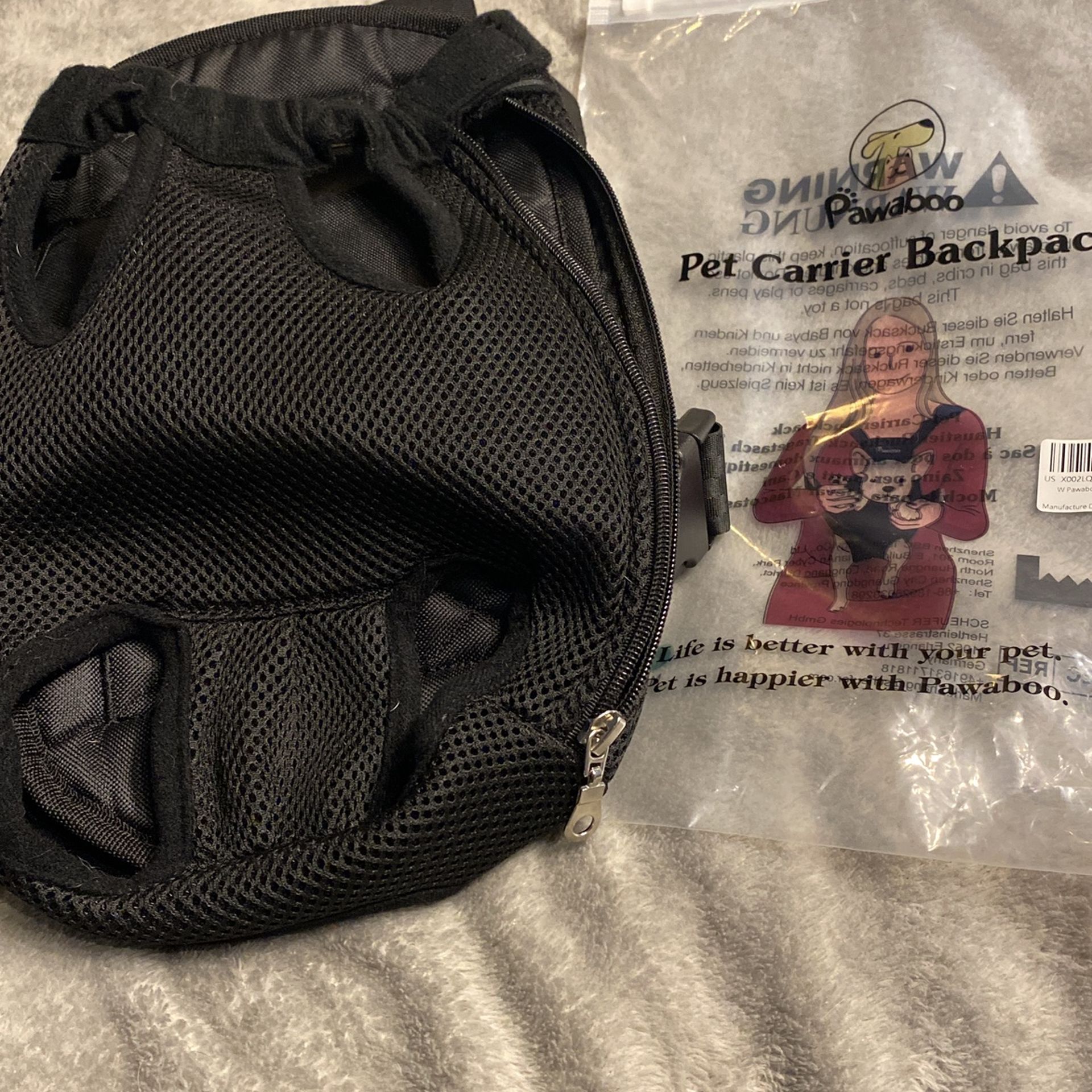 Pet carrier backpack