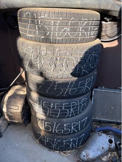 Assorted Used Tires - Multiple Sizes