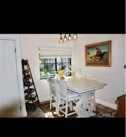 White Counter Height Dining Table Set with Chairs