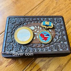 Silver Coin And Rare Medal
