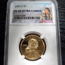 2003 Sacagawea $1 PF 70 Ultra Cameo
