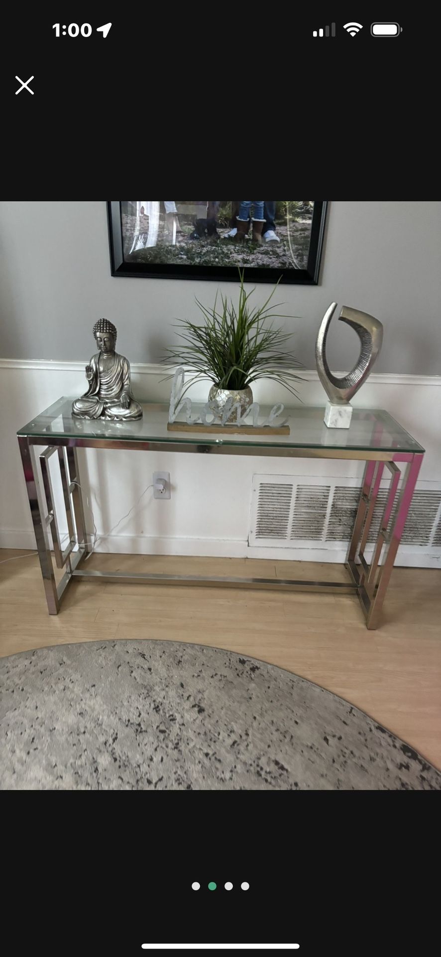 Glass Console table