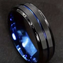 Titanium Steel Mens Wedding Ring Size 5, 9, 10, 11, 12, 13