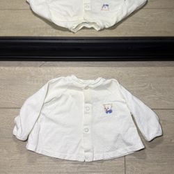 Vintage 1980s Kids / Toddlers Carters Embroidered Pig Cardigan Sweater