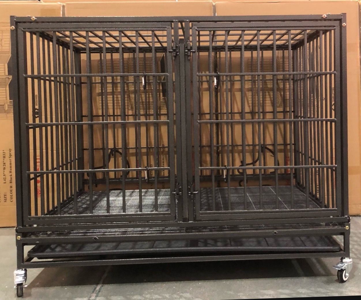 NEW ๐ถ Heavy Duty dog kennel cage with wheels๐๐ฉ๐ฆฎ๐โ๐ฆบ๐พ