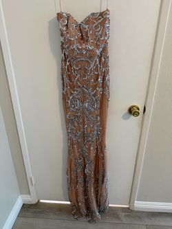 Strapless Sequin Formal Gown