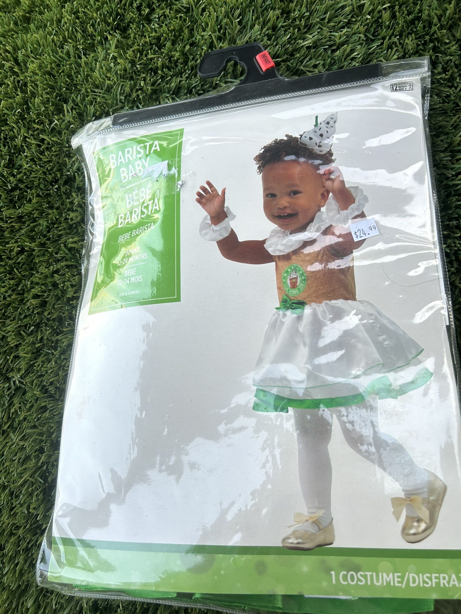 Lil Cuppa Joe Barista Costume Baby Halloween 12-24 Months