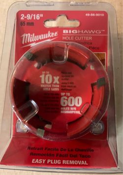 Milwaukee 49-56-9010 2-9/16-Inch Big Hawg Hole Cutter
