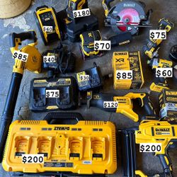 Dewalt And Makita Tools