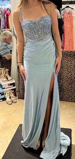 Dusty blue GORGEOUS Formal Gown - Nikki’s Glitz And Glam