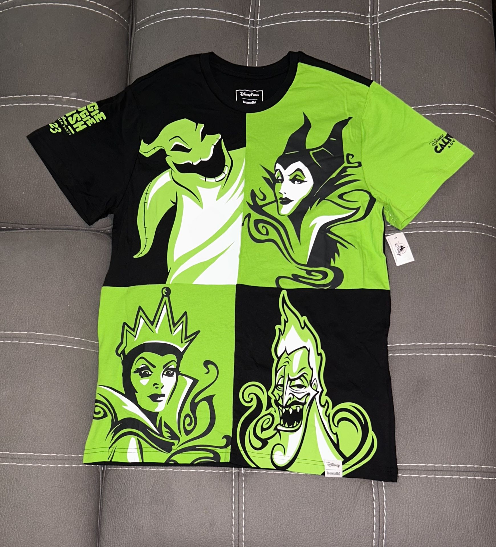 New Disney Shirt M Oogie Boogie Bash 2023 Loungefly Villains Disneyland +Map