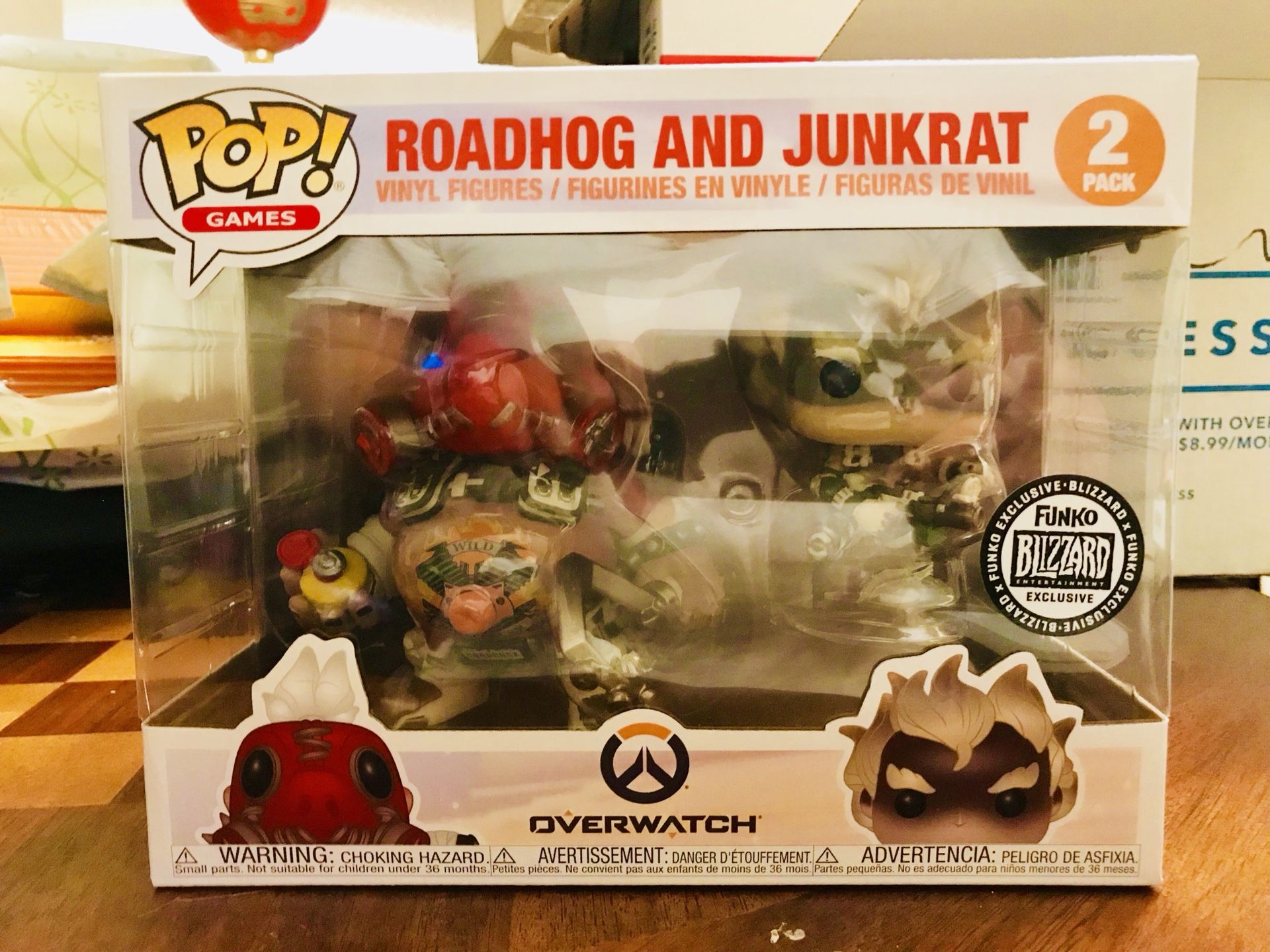 SDCC 2018 Blizzard Overwatch Roadhog Junkrat Funko POP 2-Pack Exclusive