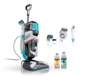 CarpetXpert Upright Deep Carpet Cleaner Corded with StainStriker and Shampooer for Pets in Gray