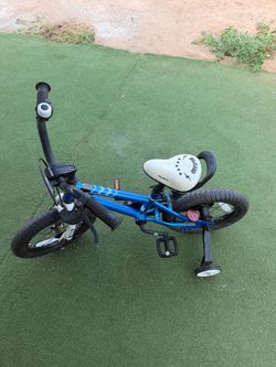 Kids Blue Bike with Training Wheels
