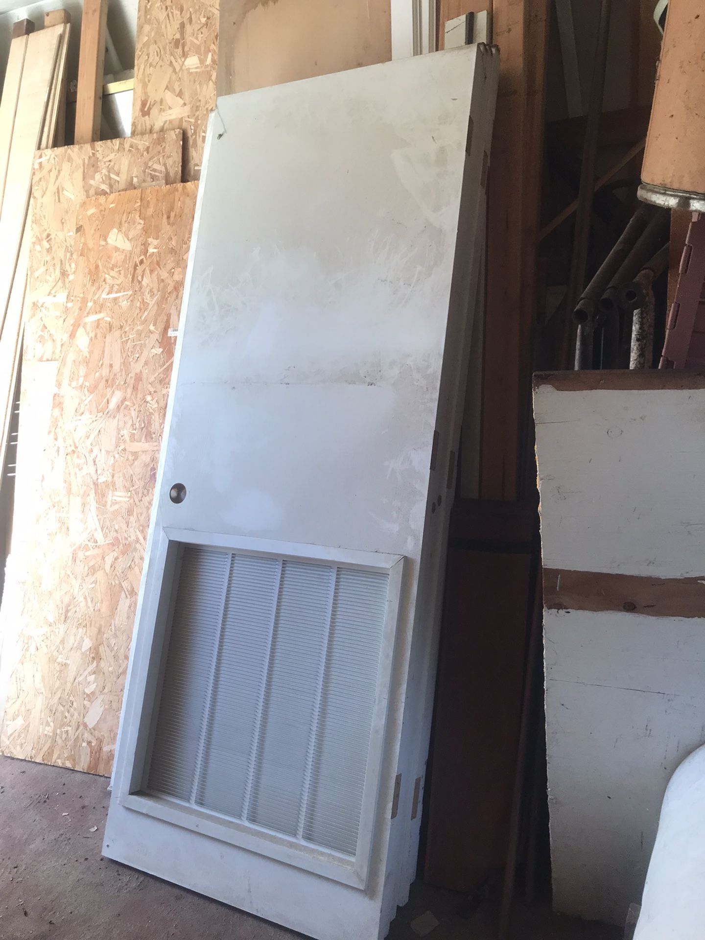 Water heater door