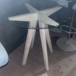 Glass Table Chair Height