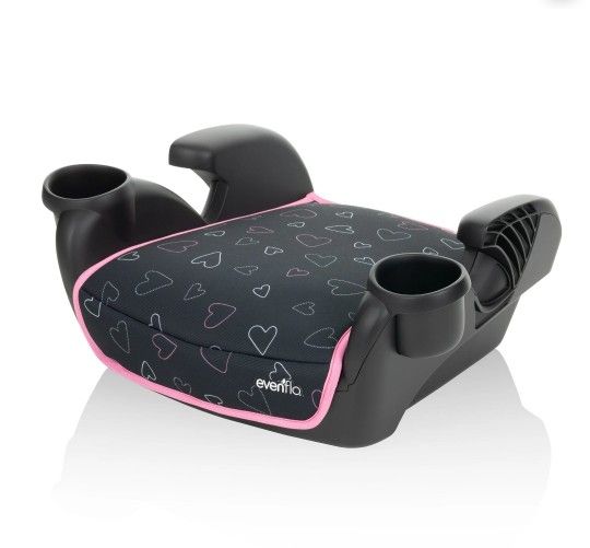 Evenflo GoTime No Back Booster Car Seat (Amore Pink) New