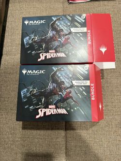 Two open Spider-Man bundle magic the gathering new