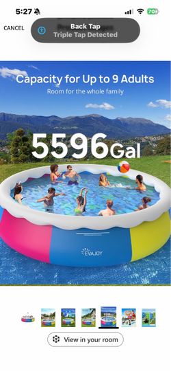 Above pool