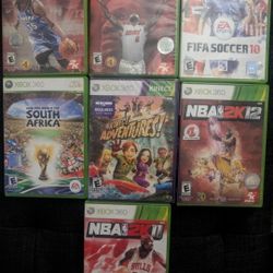 Xbox 360 Game Bundle: NBA 2K15, FIFA Soccer 10 & More!