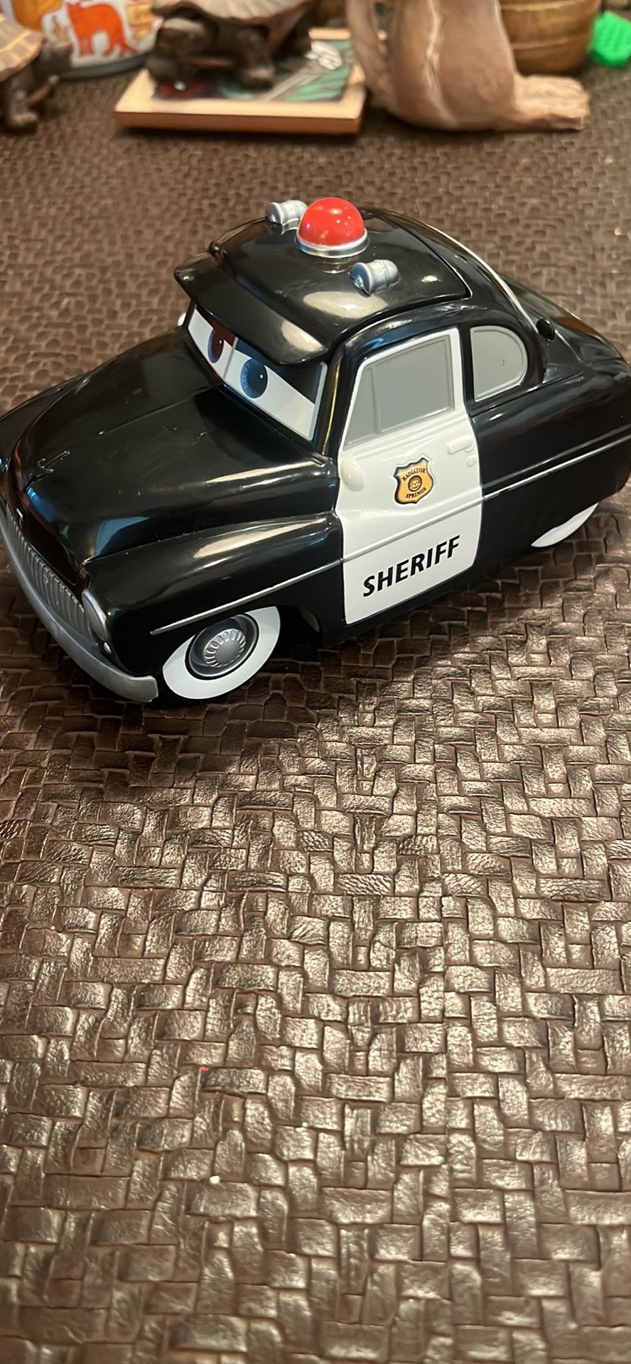 Disney Pixar Cars Track Talkers Sheriff Vehicle, 5.5-in Talking