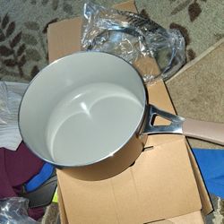 2.6 Quart Covered Saucepan. New In Boxglass Lid