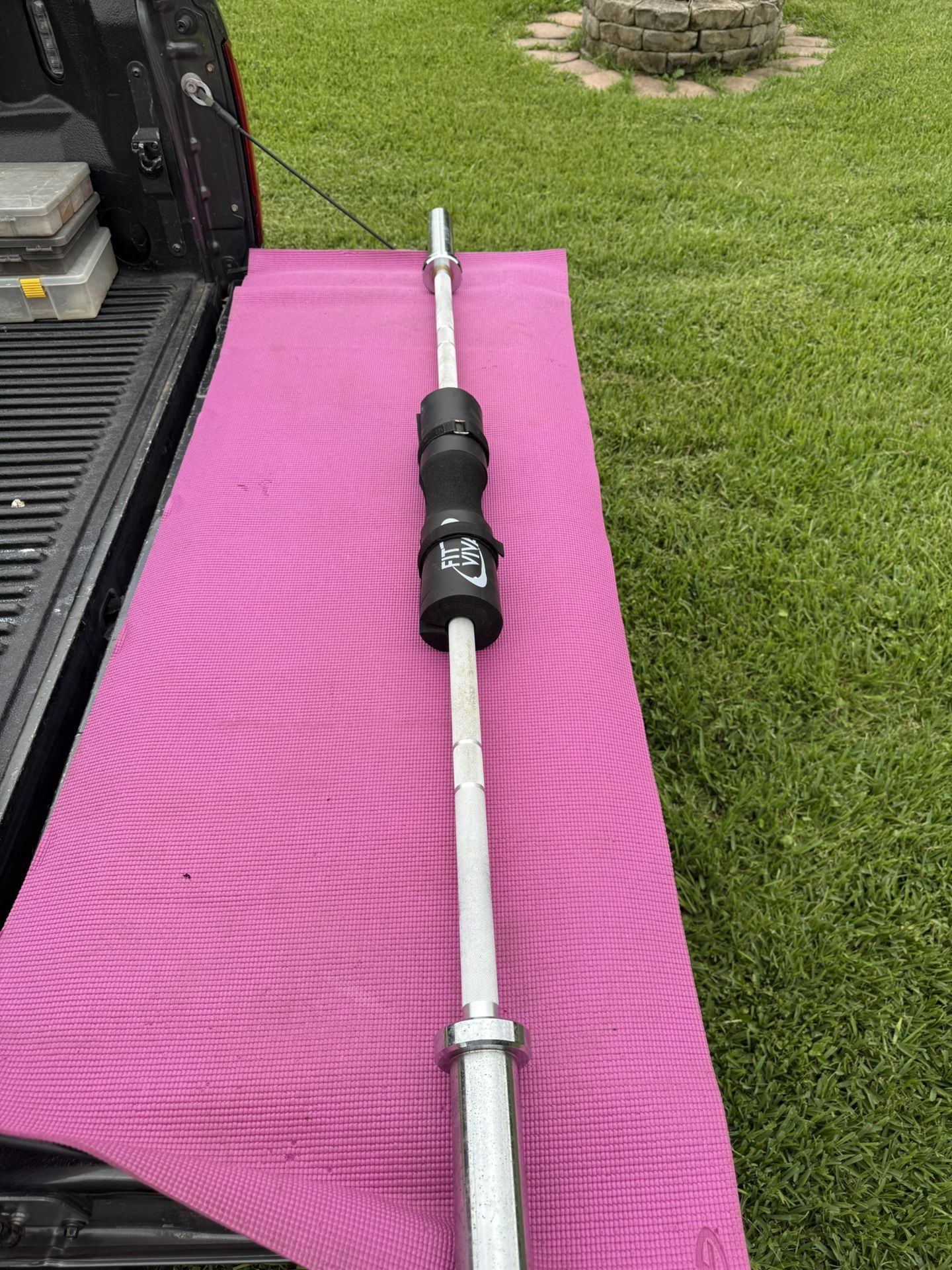 Olympic Training Barbell With Barbell Pad