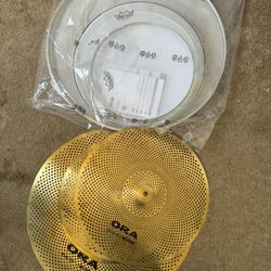 Wuhan Ora Cymbals & Remo SilentStroke 5 Piece Drum Heads