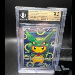 2016 Pokemon XY Promo Japanese Rayquaza Special Box Poncho Pikachu #230X BGS 9.5
