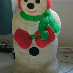 Rare Blow Mode Acrylic Spun Snowman