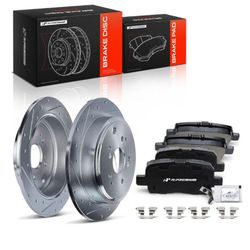 Drilled disc brake rotors   Acura y Honda MDX 2001-2006, Pilot 2003-2008, 6-piece set