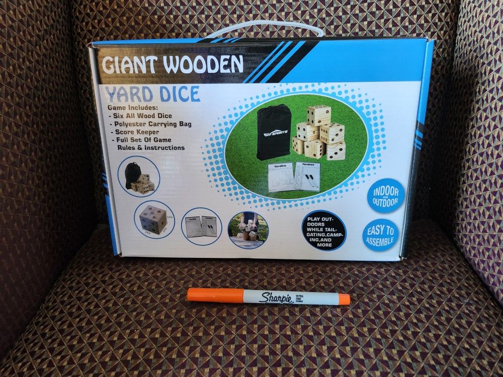 Manufactred Sealed Giant Yard Dice!