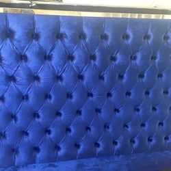 Diamond Quilted Velvet Headboard 