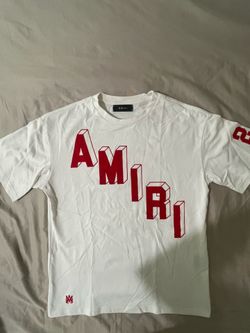 Amiri red an white shirt  L