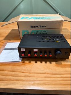 Radio Shack MPA-46 35-Watt PA Amplifier 32-2042 original box