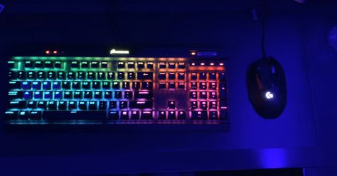 Corsair keyboard and Logitech mouse