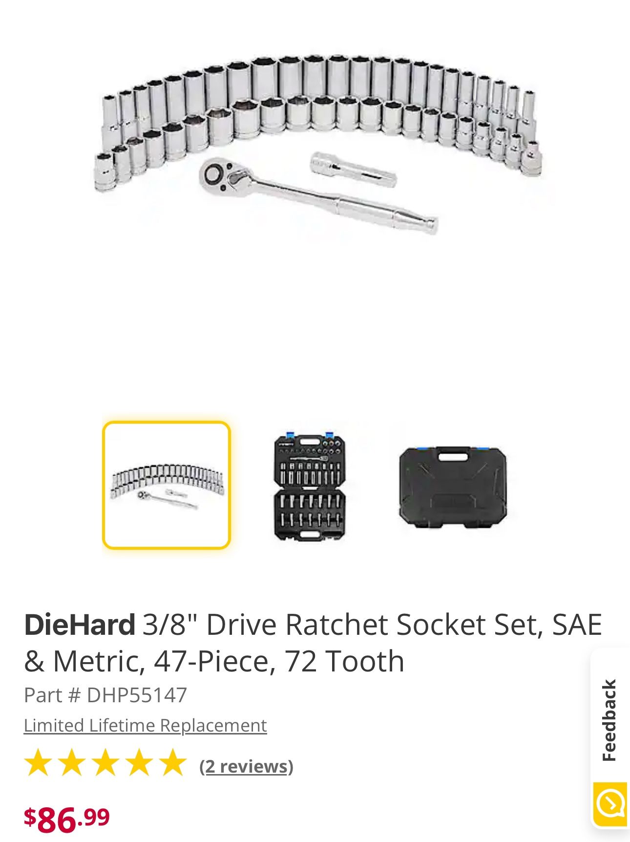 Brand New Die hard Tool Set!