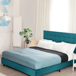 Queen Size Bed Frame With LED Lights