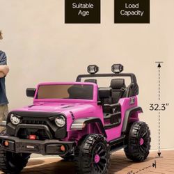 Seater Ride on Car Toy, 24V 4WD Electric Car 